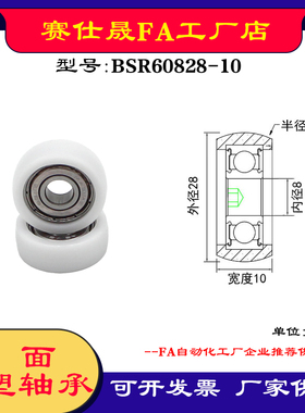 【赛仕晟】外球面包塑轴承BSR60828-10高品质尼龙滑轮 高耐磨滚轮