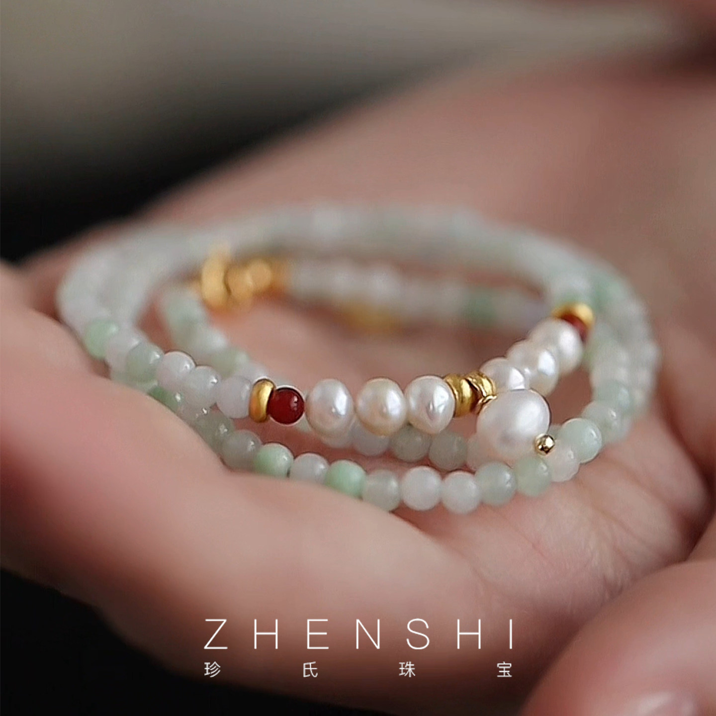 珍氏珠宝天然淡水珍珠项链女款 新中式翡翠玛瑙气质款颈链锁骨链,珠宝/钻石/翡翠,颈饰,淘宝优惠券,粉丝福利购,淘宝优惠卷