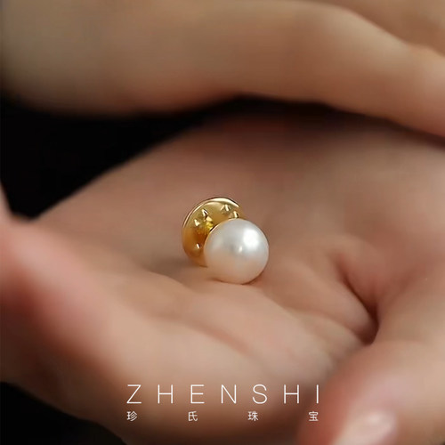 天然淡水珍珠胸针女款秋冬