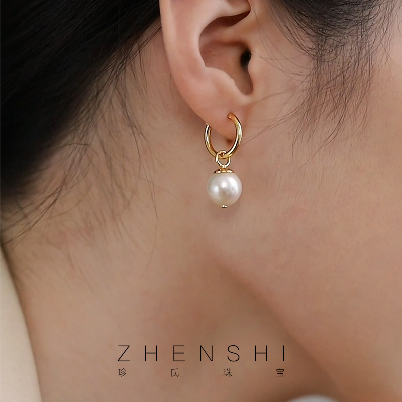 淡水珍珠耳环耳饰女士