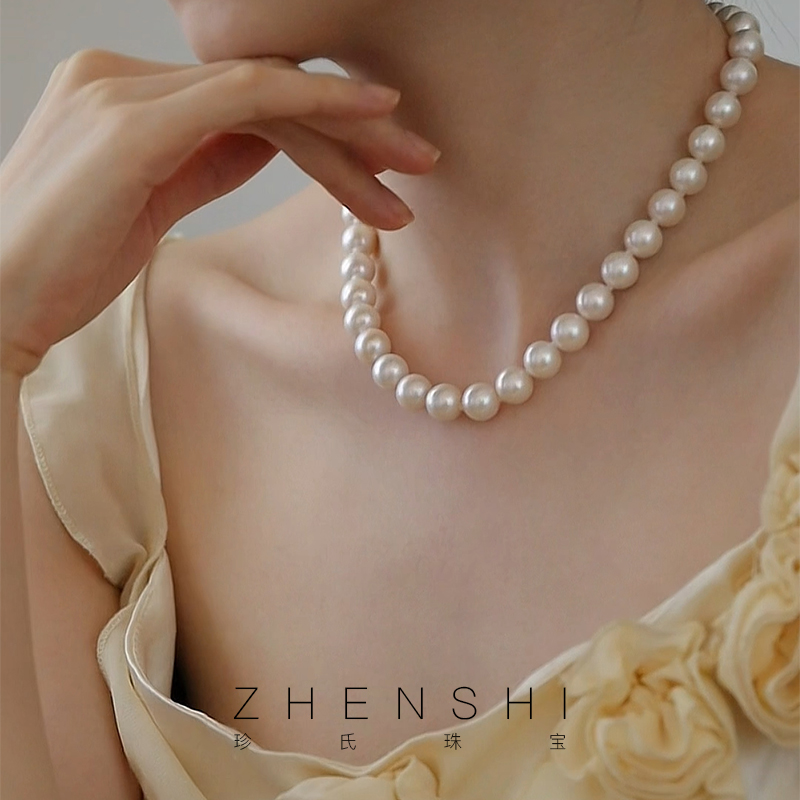 天然淡水珍珠项链颈链锁骨链女