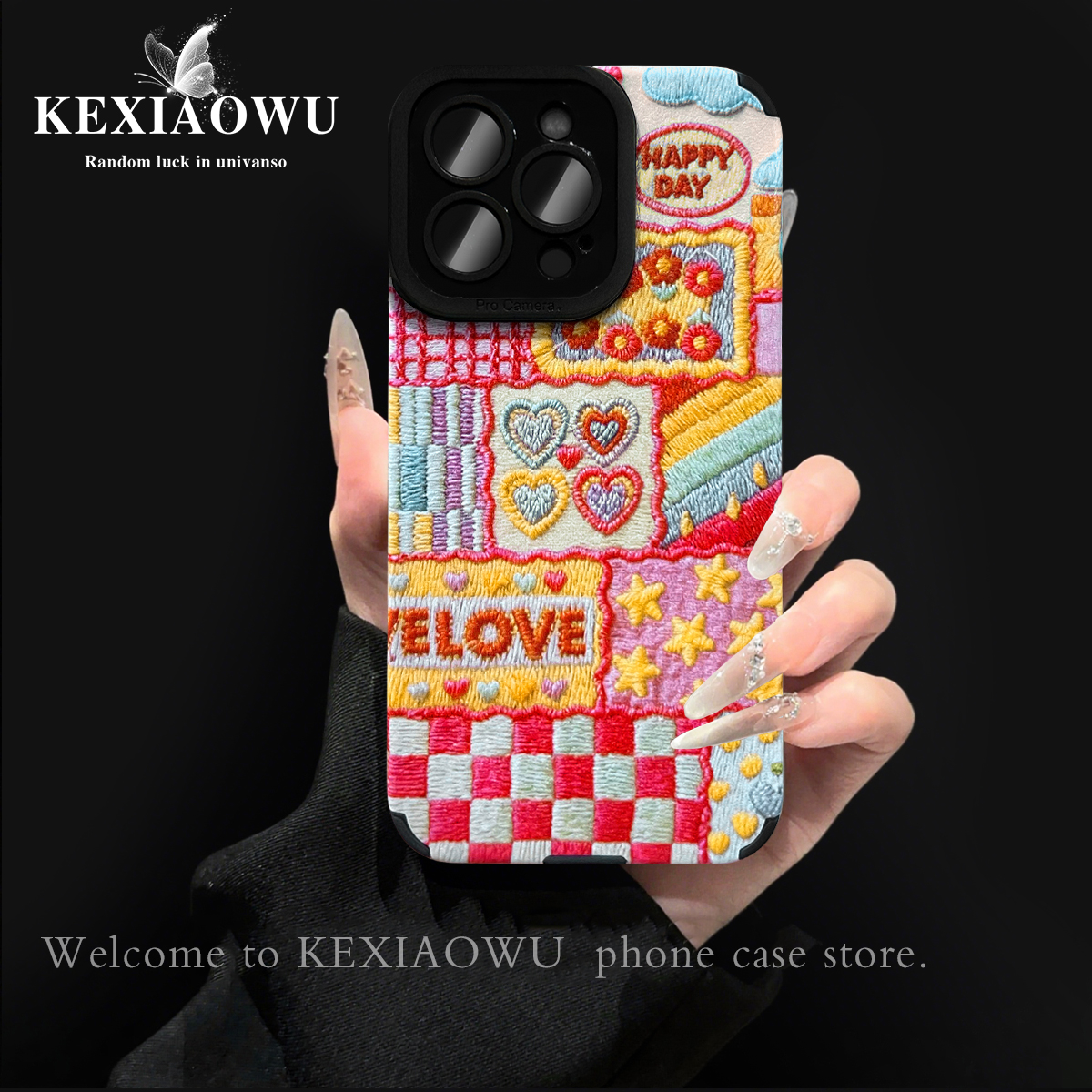 适用华为p80pro彩虹方块手机壳