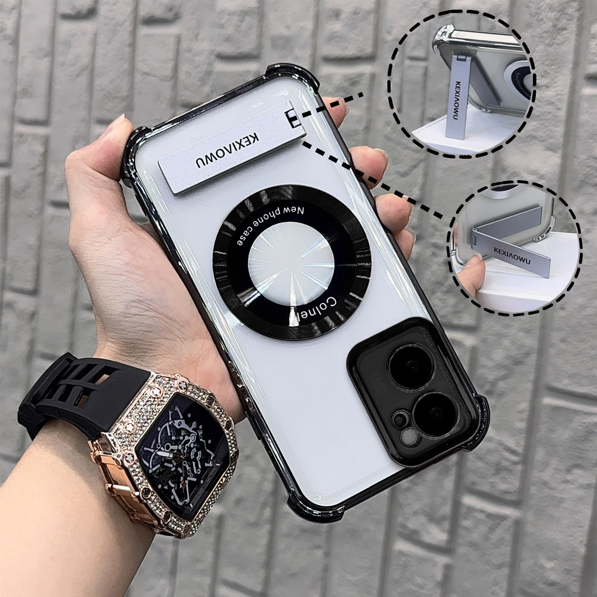 适用opporeno7/reno8磁吸手机壳reno10/reno11pro简约a55/a57新款a96/a97高级感a72/a93s四角防撞reno5/reno6