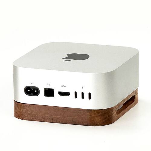 适用Mac MINI M6/M5Pro/m4桌面防尘底座M4pro支架实木散热通风