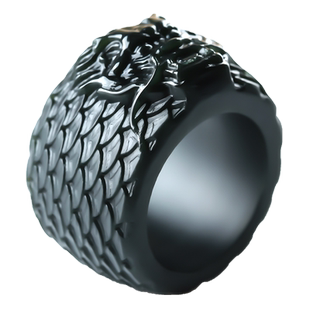 新疆和田玉龙头扳指男款青玉大拇指环玉石复古霸气戒指文玩手把件