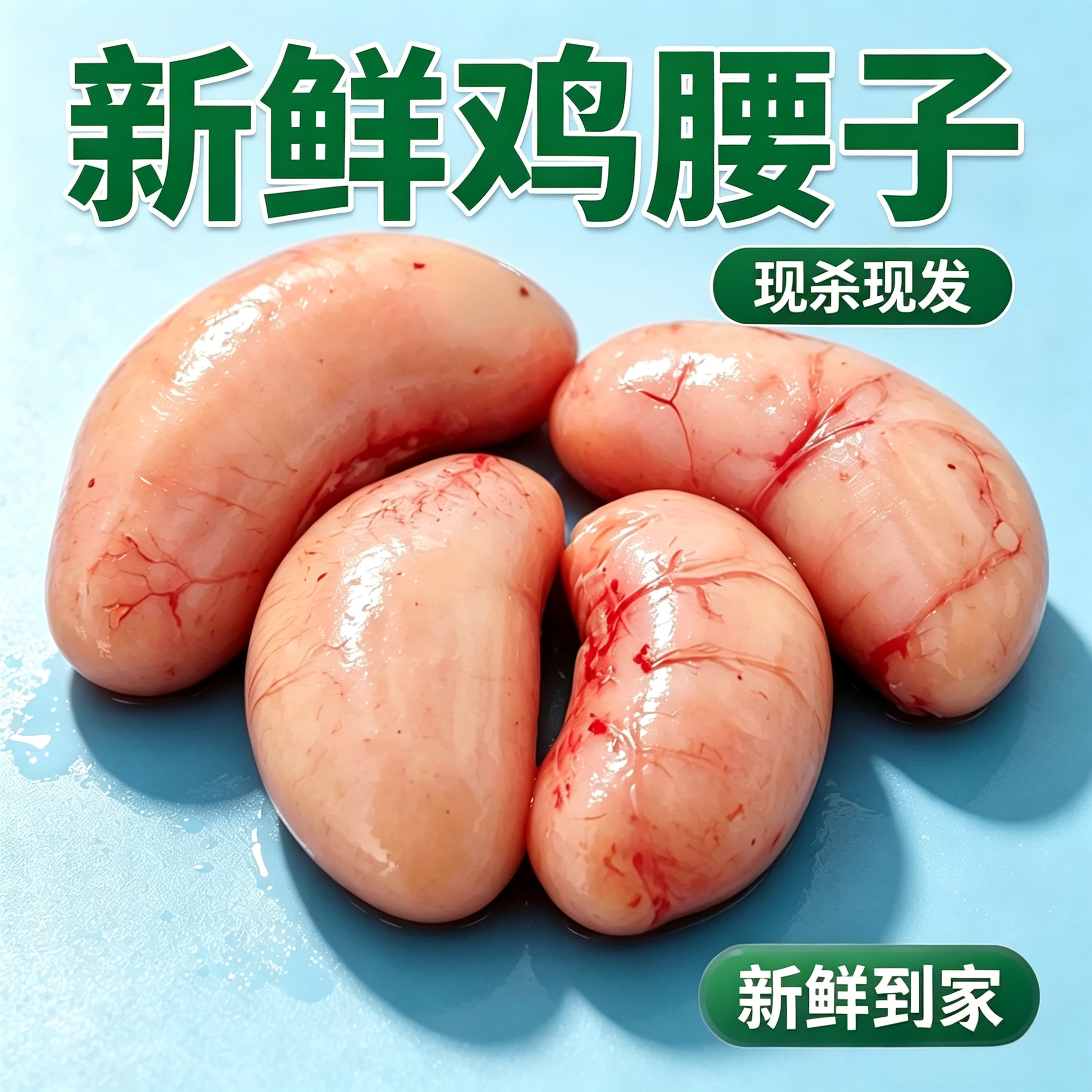 鸡子新鲜鸡腰子老公鸡睾丸鸡卵