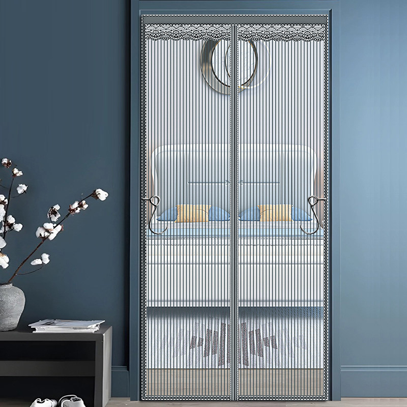 金刚网夏季门帘防蚊魔术贴磁性卧室纱窗家用纱门自吸免打孔门帘子