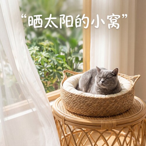 猫窝床边保暖猫咪窝猫咪安全感窝睡窝躲避屋四季幼猫床睡垫子通用