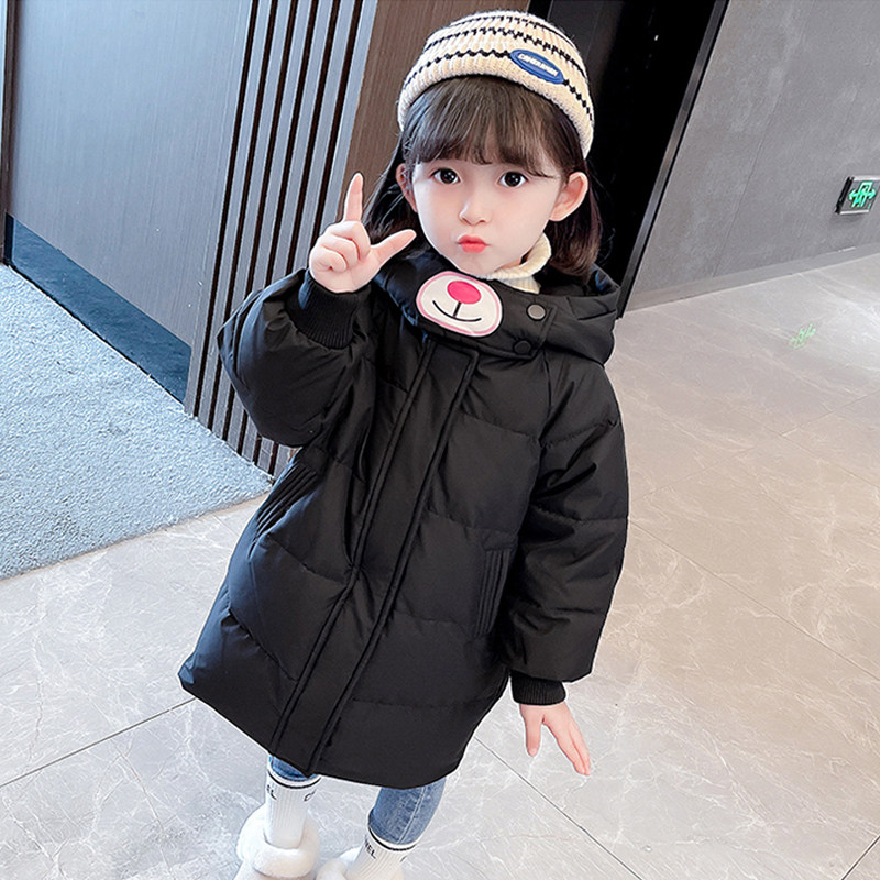 儿童羽绒棉衣中长款冬季童装男童女童棉服宝宝外套棉袄加厚中小童