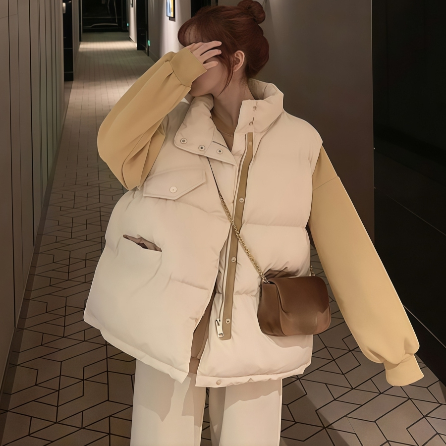 羽绒棉马甲外套女秋冬季