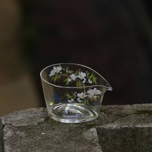 春归水滴玻璃公道公杯加厚耐热功夫茶具茶海绿茶家用透明茶器配件