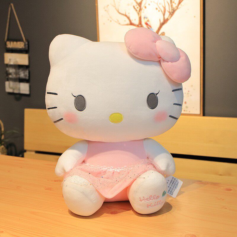 新款KT公仔澳捷尔kitty可爱猫猫毛绒玩具安抚娃娃女生玩偶礼物