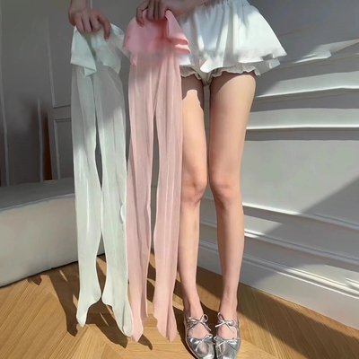 薄荷绿丝袜女夏季0d超薄隐形美肤薄荷曼波丝袜防勾丝美白连裤袜子