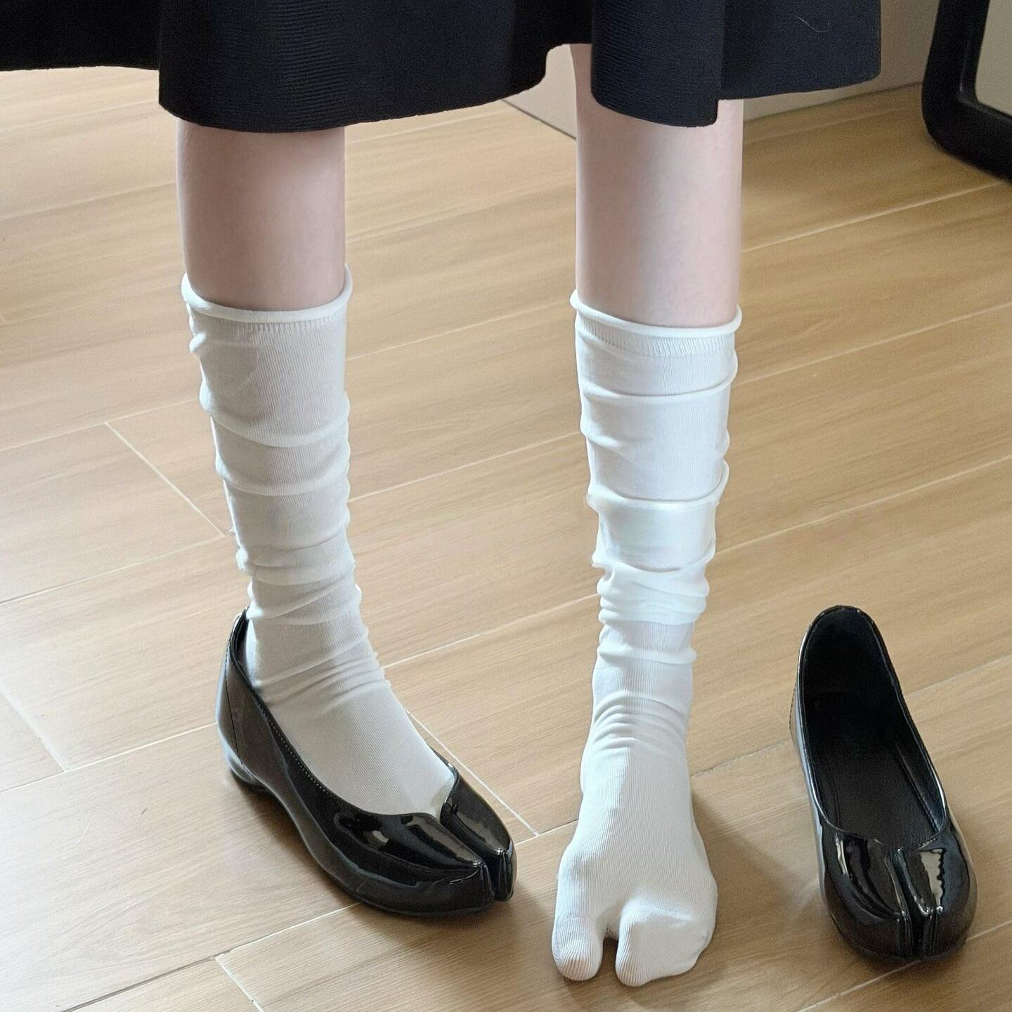 配马蹄鞋分趾袜子女夏薄