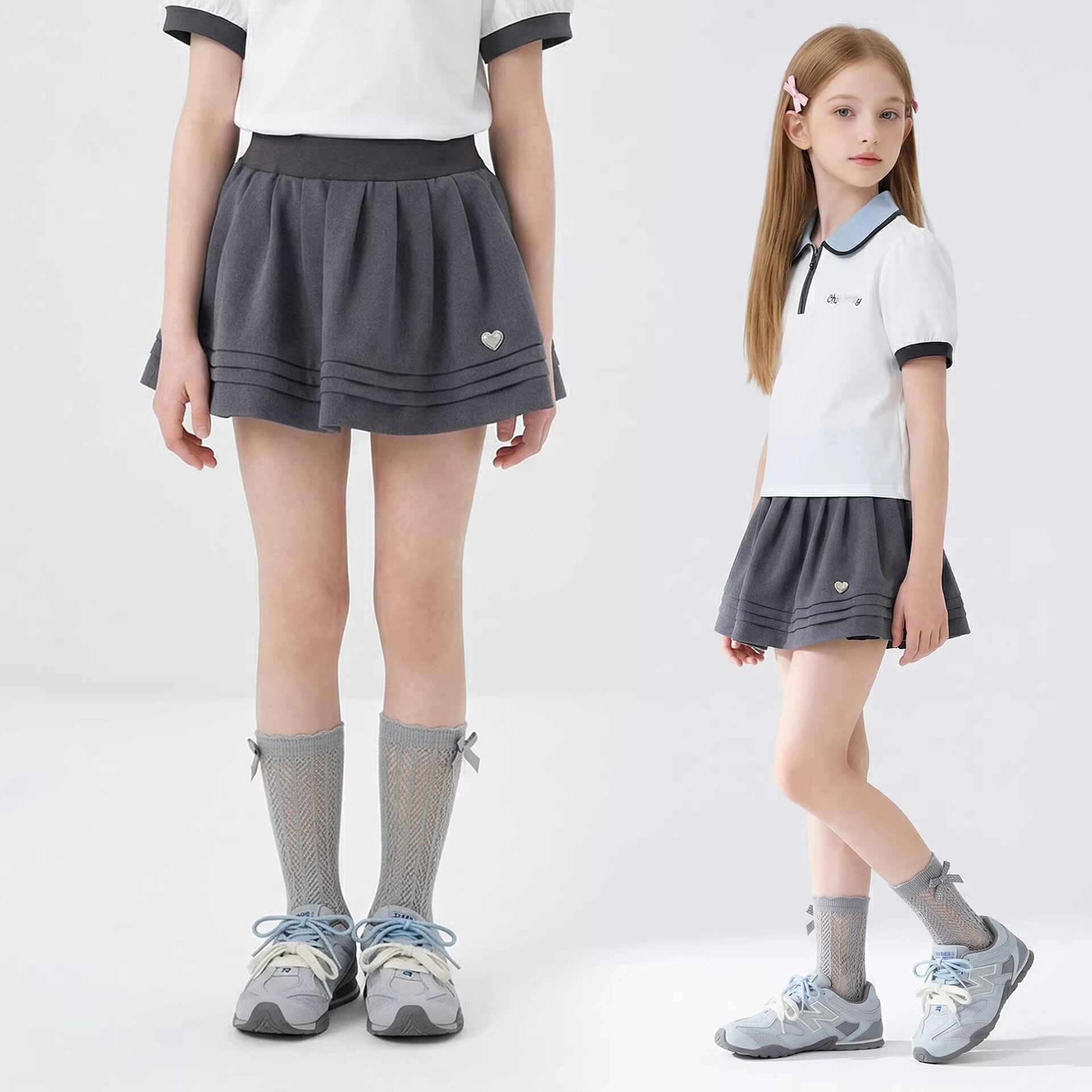 女童2026夏季裙裤新款儿童洋气A字百搭半身裙中大童夏装安全裤裙
