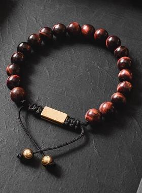 Luxury Natural Lava Stone Bead Bracelet Men Women Simple