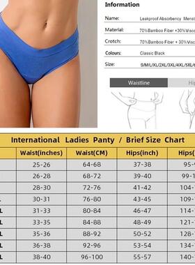 4-Layer Leakproof Menstrual Period Panties Fast Absorbent Un