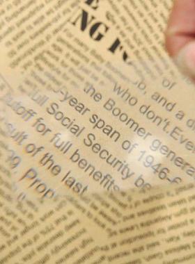 10 PCS 3 X Magnifier Magnification Magnifying Lens Card