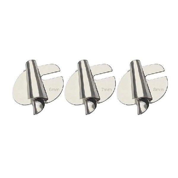 6Pcs Sewing Rolled Hemmer Foot, 3Mm-8Mm 6 Sizes Wide Rolled