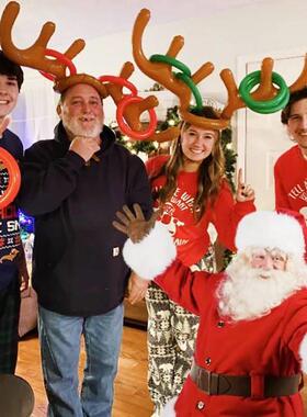 Christmas Inflatable Reindeer Antler Ring Toss Game Antler S