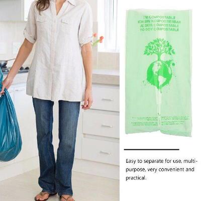 Biodegradable Trash Bags Corn Starch Strong Rubbish Pouch