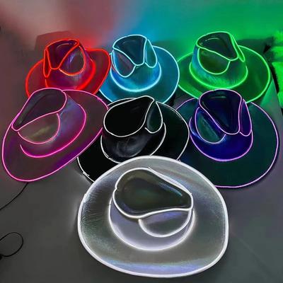 Lights Cowboy Cowgirl Hat with LED Light Up Cap Luminous Wes
