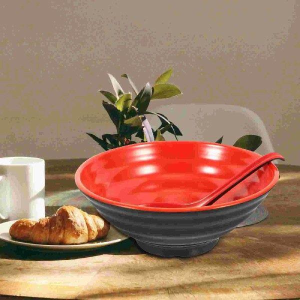 Ramen Bowl Set Rice Bowls Japanese Soup Spoon Style Noodle