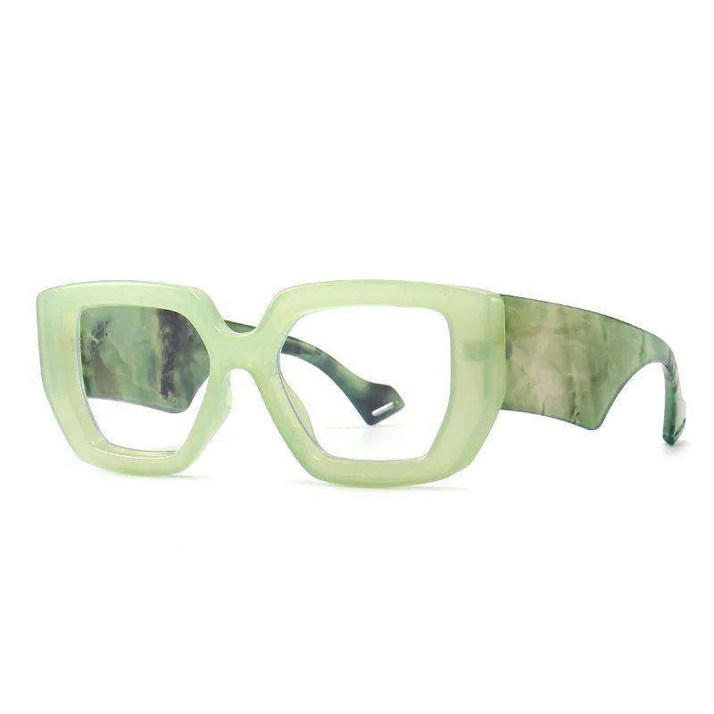 Anti Blue Light Blocking Women Glasses Frames Green Optical