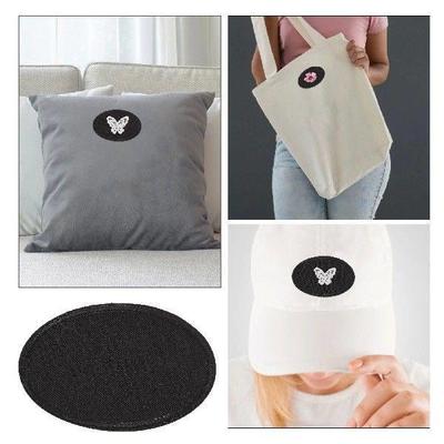 3 Pcs Oval Embroidery Patches Self Adhesive Repair Tape for