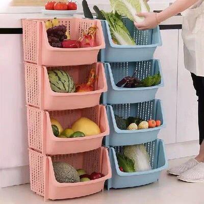 Kitchen Rack Floor-standing Multi-layer Vegetable Storage