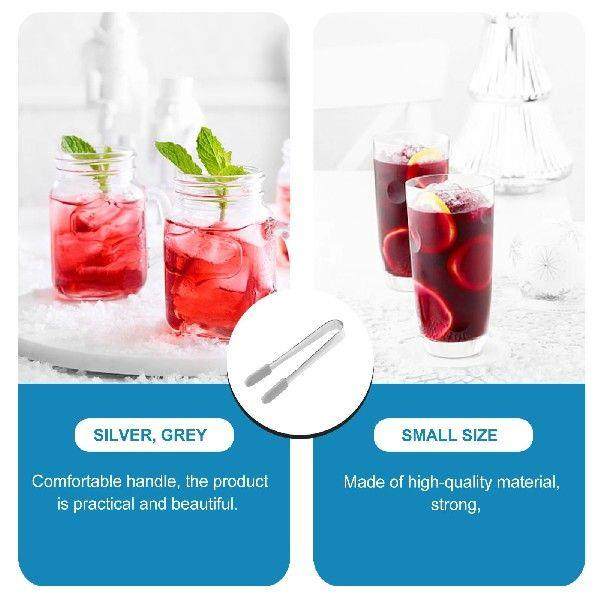 4 Pcs Ice Cube Tongs Foods Sugar Cubes Restaurant Kitchen