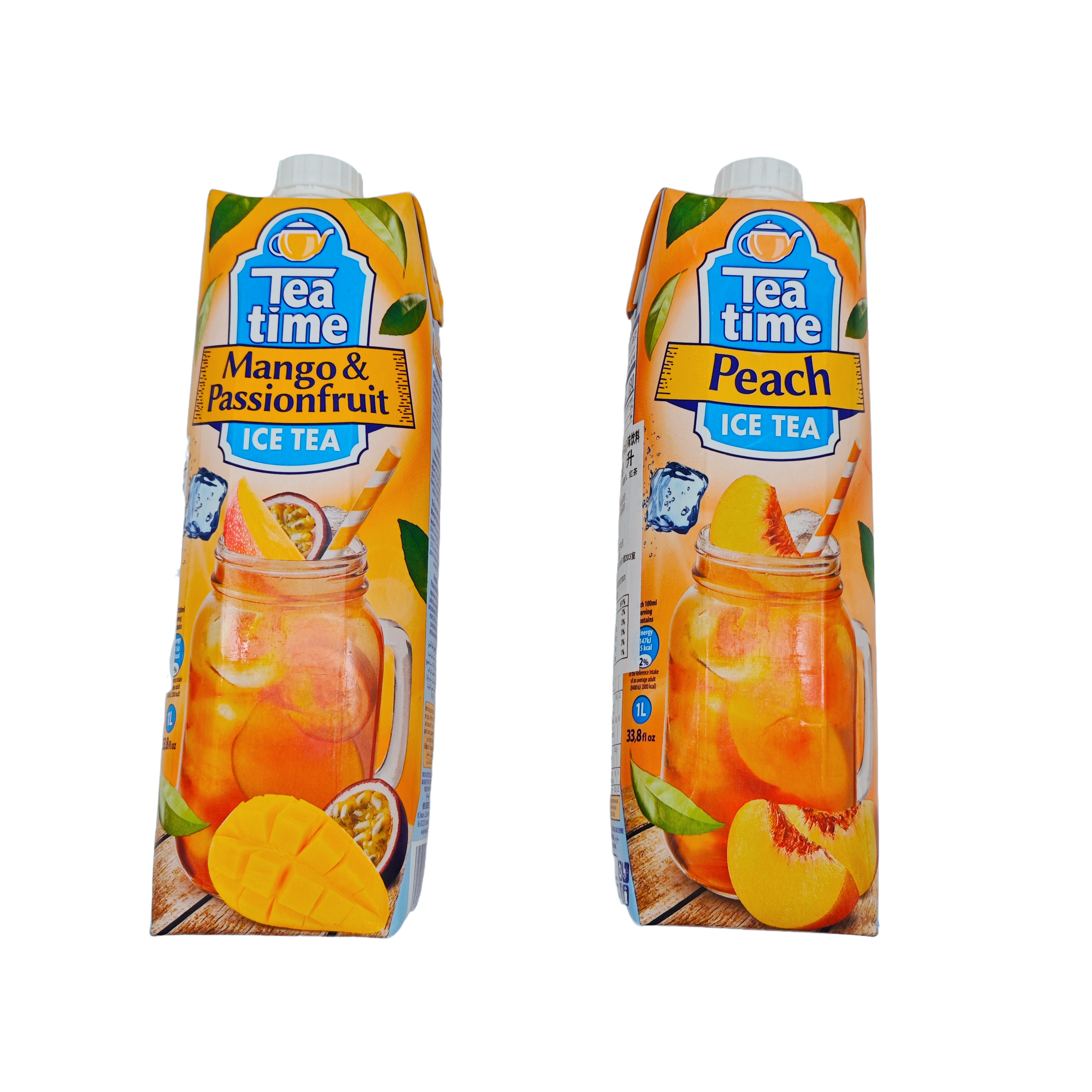 芬特乐牌塞浦路斯桃子味芒果味饮料1L大瓶装休闲看剧调酒