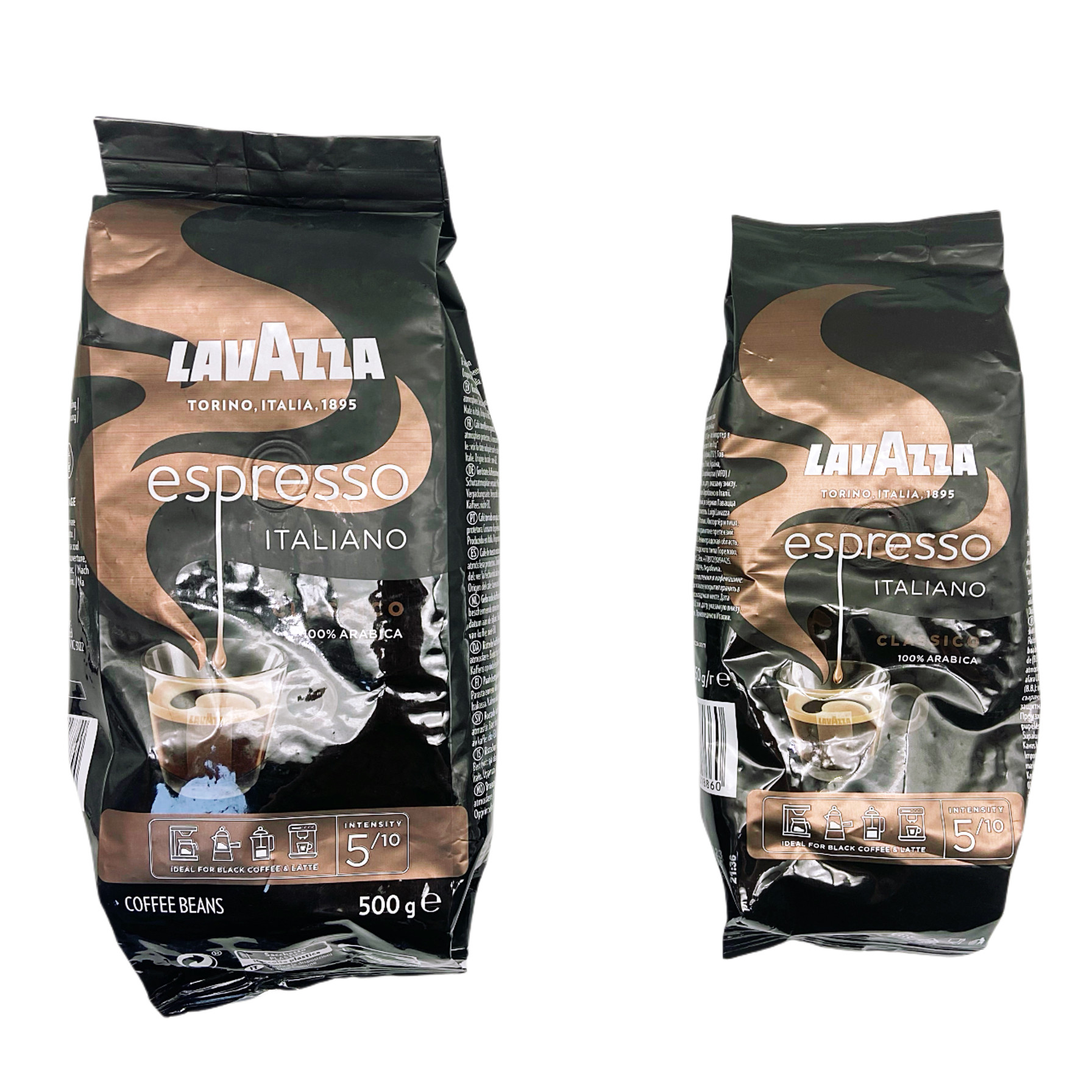 lavazza拉瓦萨意式浓缩espresso醇香咖啡豆现磨咖啡豆中深烘500g
