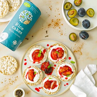 波兰甘齿记糙米饼进口无麸质无额外添加砂糖非油炸膨化休闲零食品