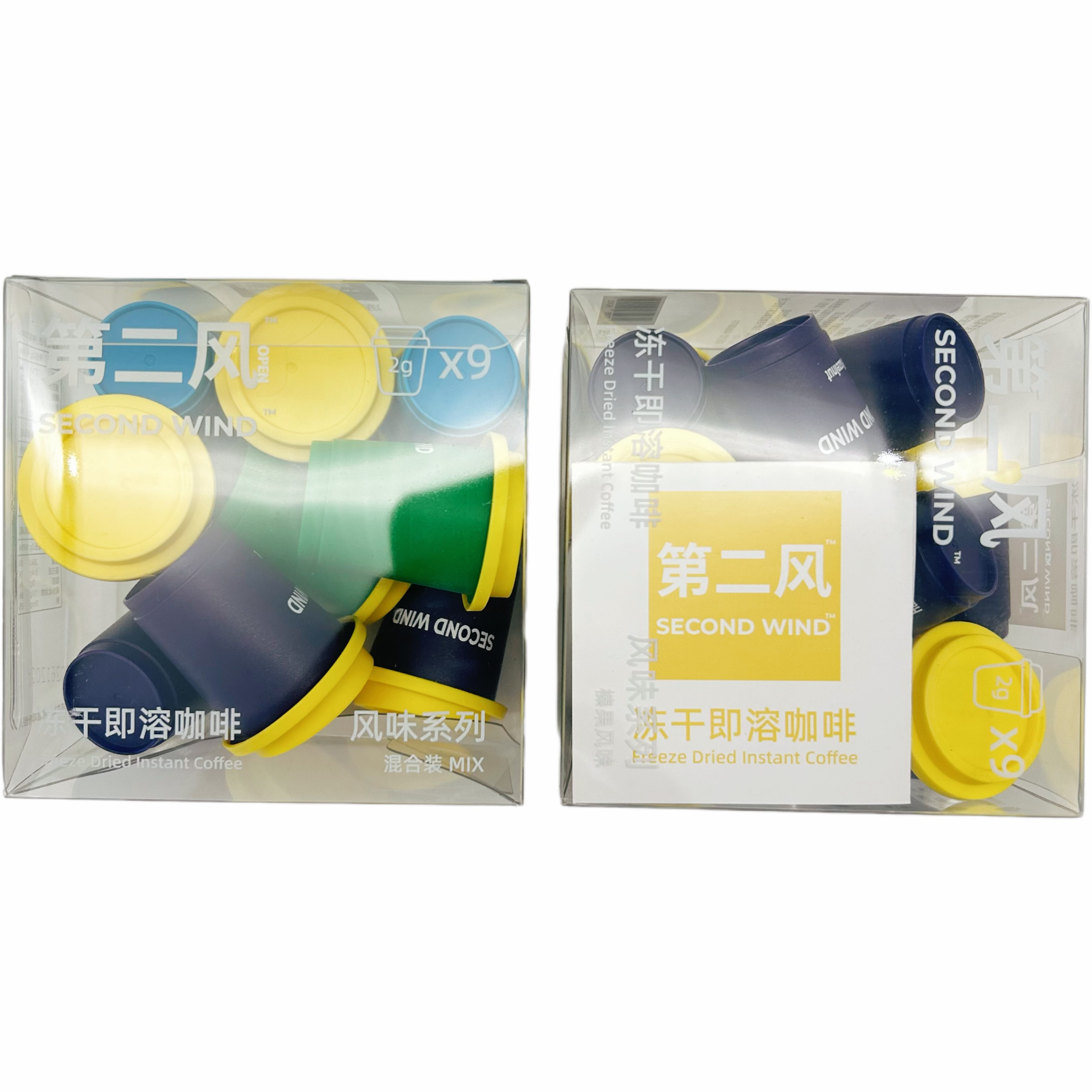第二风冷萃冻干即溶咖啡风味系列榛果风味混合风味9颗装提神饮料