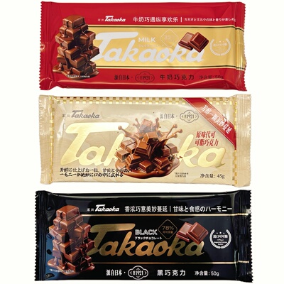 临期特价高岗黑松露牛奶巧克力排块儿童喜糖果休闲零食品黑巧丝滑
