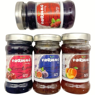 土耳其进口瓦瑞尼无花果酱草莓鲜杏果酱酸樱桃涂抹吐司蘸酱0脂肪