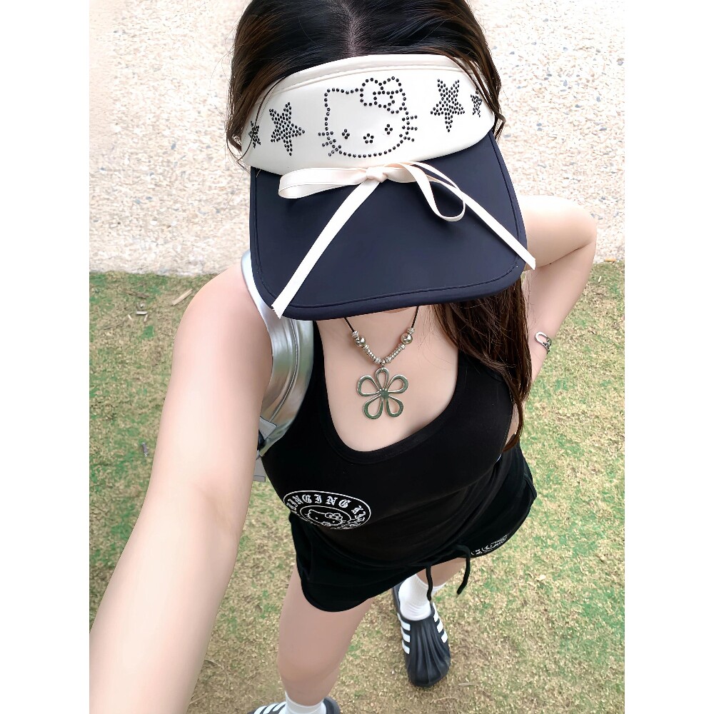 遮阳帽防晒帽空顶大帽檐显脸小防紫外线太阳帽子户外女