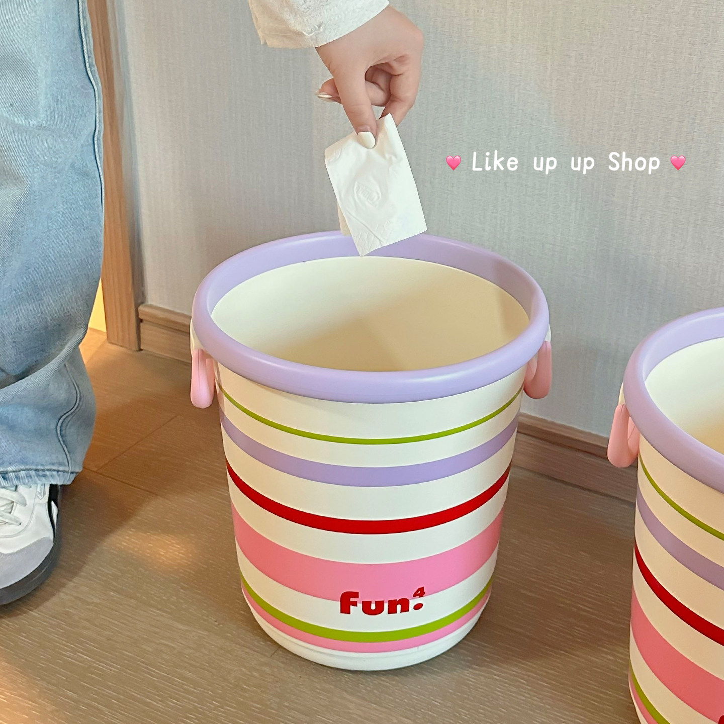 多巴胺垃圾桶可移动家用大号大容量客厅高颜值可爱少女卧室ins风