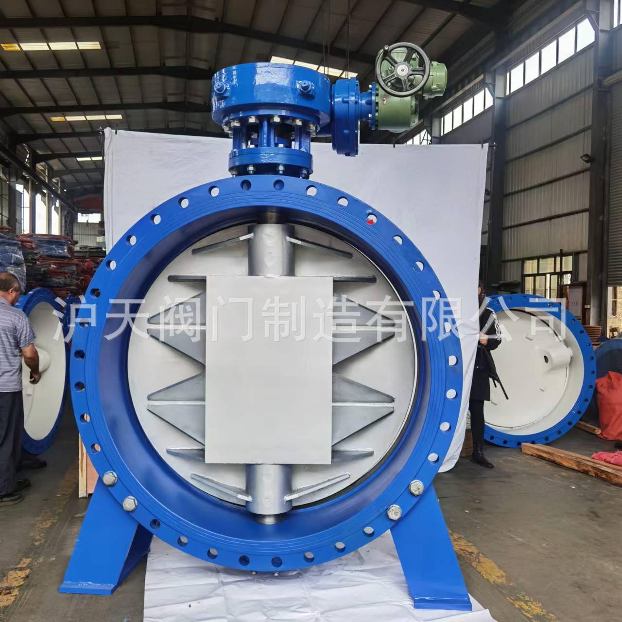 沪天阀门不锈钢板法兰蝶阀D342X-10P