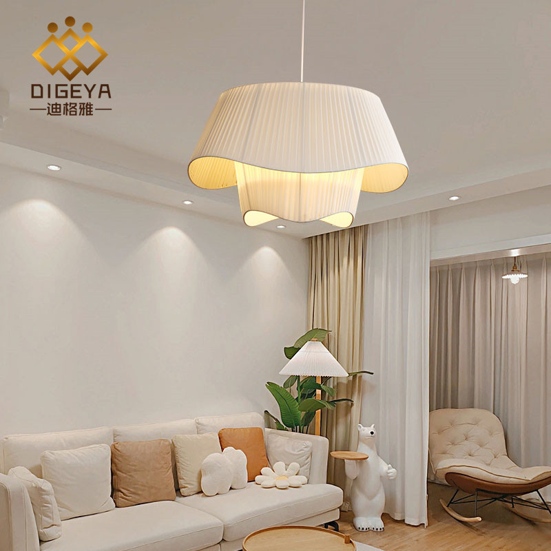 中古风简约简约民宿客厅灯设计师创意餐厅卧室帽子吊灯