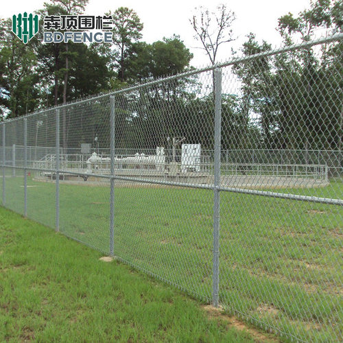 chain link fence勾花网镀锌铁丝网菱形编织围栏网球场临时护栏网