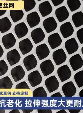 白色塑料平网可跨境阳台楼梯防坠落网防猫阻拦网工地防护网