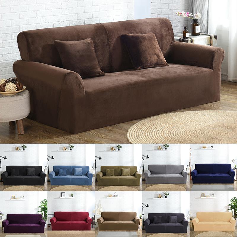 High Quality Velvet Plush Sofa Cover for Living Room Section