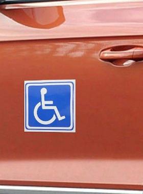 6 Sheets Disabled Signage Wheelchair Symbol Labels Decals