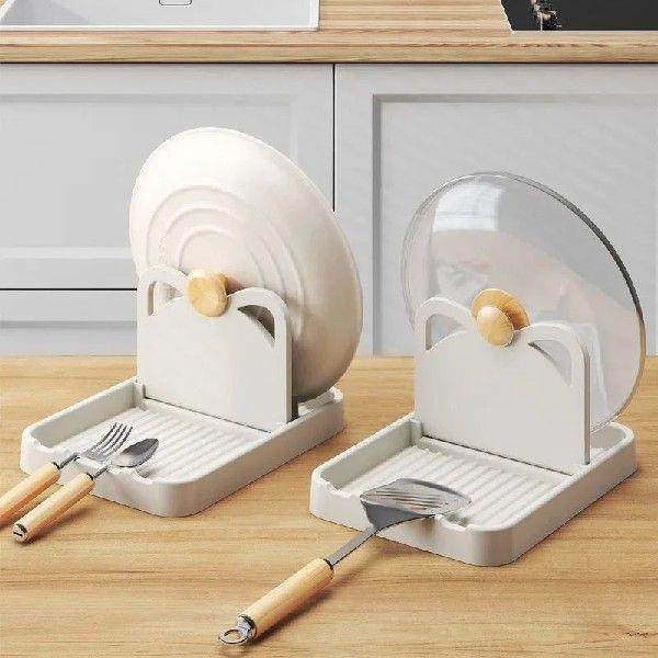 Multifunctional Pan Pot Lid Holder Stand Rack Spoon Rest