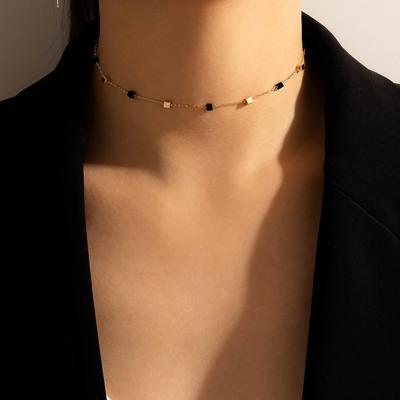Tocona Charms Bead Clavicle Chain Choker Necklace for Women