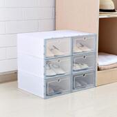 Transparent dustproof plastic 3PCS shoe box Shoes cabinet