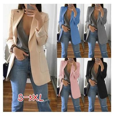 Women Ladies Fashion Casual Blazer Suit Jacket Coat Outwear