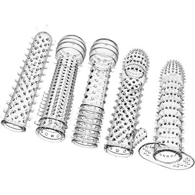 New Reusable Extension Condom Penis Sleeve Male Enlargement